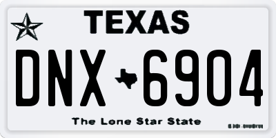 TX license plate DNX6904