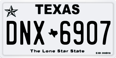 TX license plate DNX6907