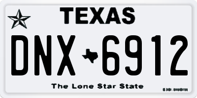 TX license plate DNX6912