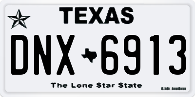 TX license plate DNX6913