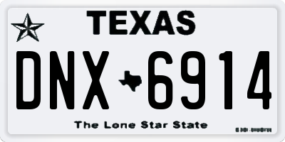 TX license plate DNX6914