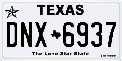TX license plate DNX6937