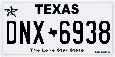 TX license plate DNX6938