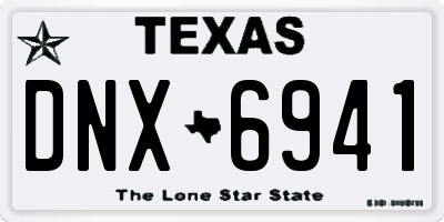 TX license plate DNX6941