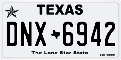 TX license plate DNX6942