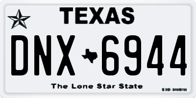 TX license plate DNX6944