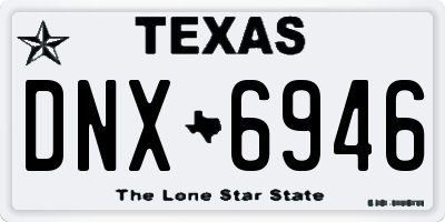 TX license plate DNX6946