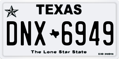 TX license plate DNX6949