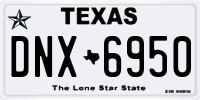 TX license plate DNX6950