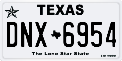 TX license plate DNX6954
