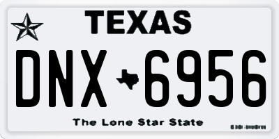 TX license plate DNX6956