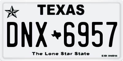 TX license plate DNX6957