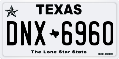 TX license plate DNX6960