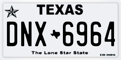TX license plate DNX6964