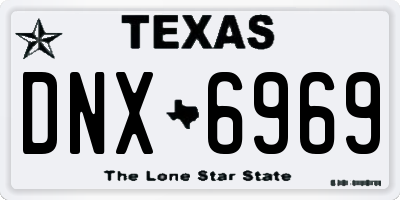 TX license plate DNX6969