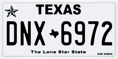 TX license plate DNX6972