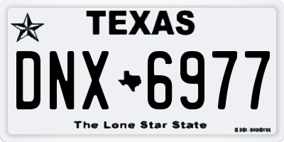 TX license plate DNX6977