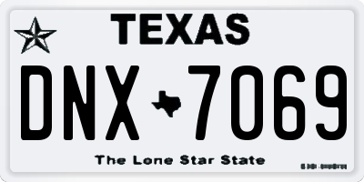 TX license plate DNX7069