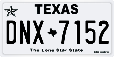 TX license plate DNX7152