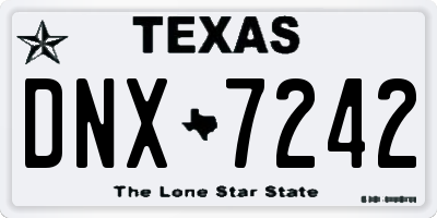TX license plate DNX7242