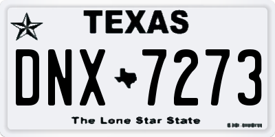 TX license plate DNX7273