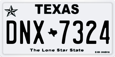 TX license plate DNX7324