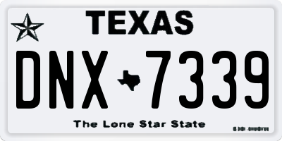 TX license plate DNX7339