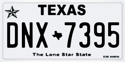 TX license plate DNX7395