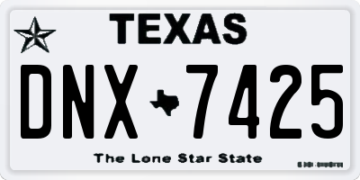 TX license plate DNX7425