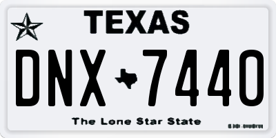 TX license plate DNX7440