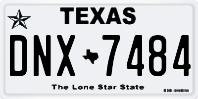 TX license plate DNX7484