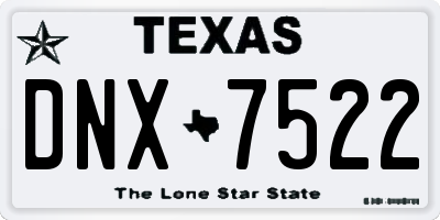 TX license plate DNX7522