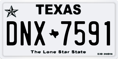 TX license plate DNX7591