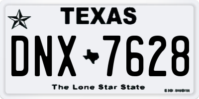 TX license plate DNX7628