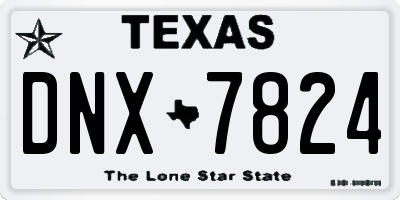 TX license plate DNX7824