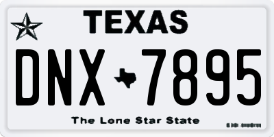 TX license plate DNX7895