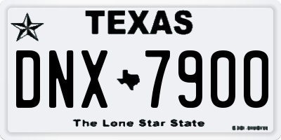 TX license plate DNX7900