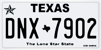TX license plate DNX7902