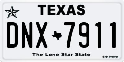 TX license plate DNX7911