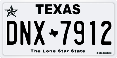 TX license plate DNX7912