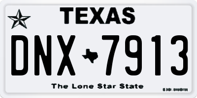 TX license plate DNX7913