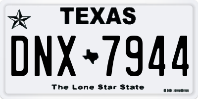 TX license plate DNX7944