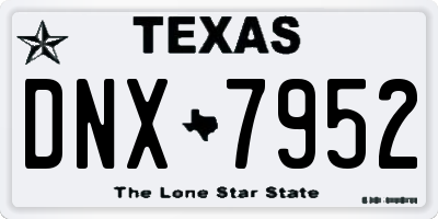 TX license plate DNX7952