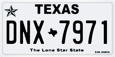 TX license plate DNX7971