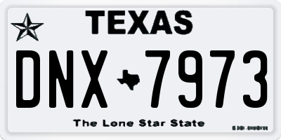TX license plate DNX7973