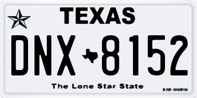 TX license plate DNX8152