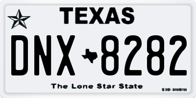 TX license plate DNX8282