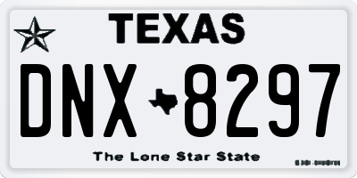TX license plate DNX8297