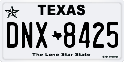 TX license plate DNX8425