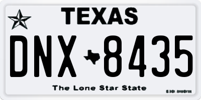 TX license plate DNX8435